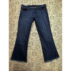 Levis Bootcut Cut Off Cuffs Womens Jeans Designer Blue Sz. 17M Ladies Casual